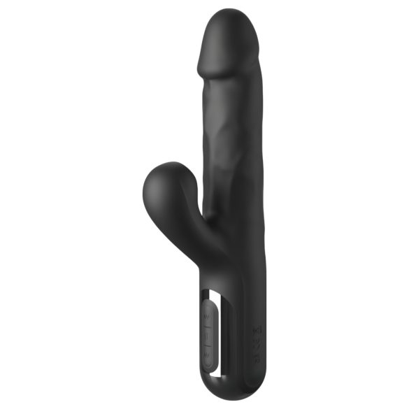 Fetish - vibrator med 3 motorer - stötrörelser - svart