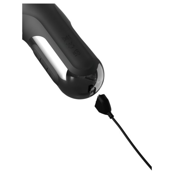 Fetish - vibrator med 3 motorer - stötrörelser - svart