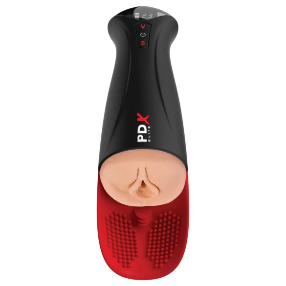 PDX Elite Fuck-O-Mat Pro XL - stimulerande sugande vibrerande masturbator (svart)
