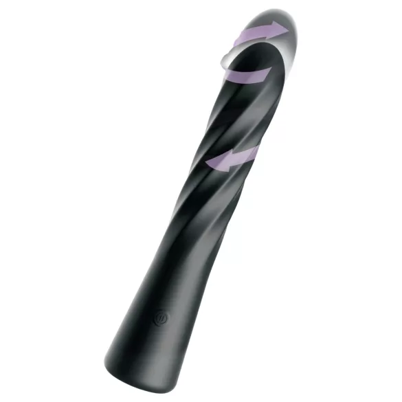 Anal Fantasy Twist Ecstasy - roterande-stötande analvibrator (svart)
