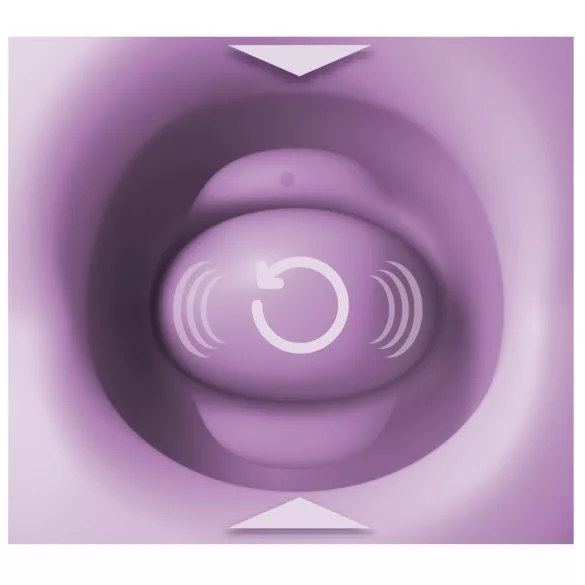 Fantasy For Her Lush Kiss Plush - sug- och tungvibrator för klitoris (lila)