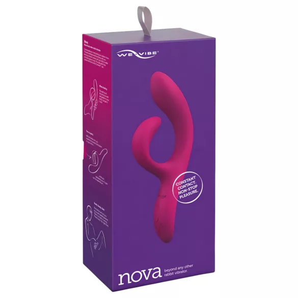 We-Vibe Nova 2 - rabbitvibrator med klitorisstimulans - lila
