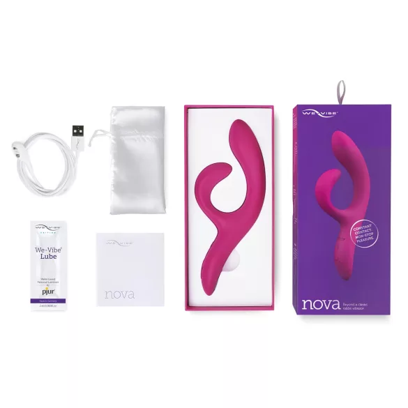 We-Vibe Nova 2 - rabbitvibrator med klitorisstimulans - lila