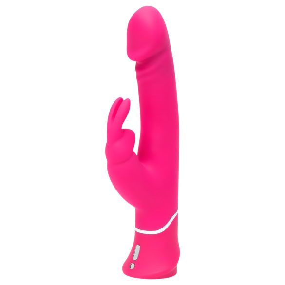 Happyrabbit - rabbitvibrator med klitorisstimulans - vattentät - rosa