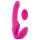 Stroplös Strap-On - påsättbar vibrator (rosa)