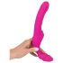 Stroplös Strap-On - påsättbar vibrator (rosa)