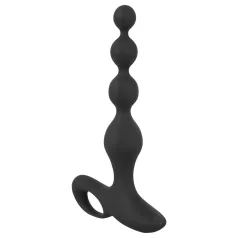 Black Velvets - analvibrator med pärlor - svart