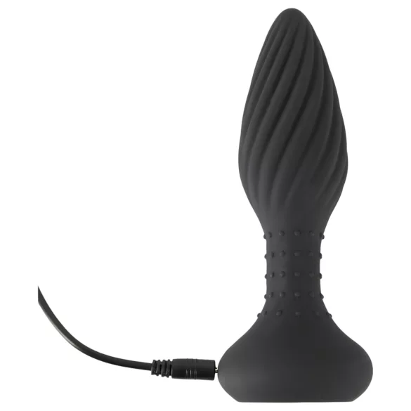 ANOS - roterande analvibrator med pärlor - svart