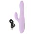 SMILE Thrusting - roterande och stötande vibrator med klitorisstimulator (lila)