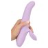 SMILE Thrusting - roterande och stötande vibrator med klitorisstimulator (lila)