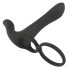 Black Velvet - laddningsbar 2-i-1 parvibrator & penisring (svart)