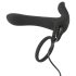 Black Velvet - laddningsbar 2-i-1 parvibrator & penisring (svart)