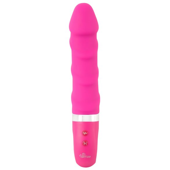 SMILE Soft - uppladdningsbar vibrator med värmefunktion - silikon rosa