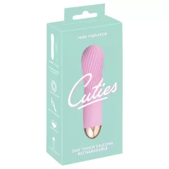   Cuties Mini - vibrator spiralformad uppladdningsbar vattentät silikon rosa