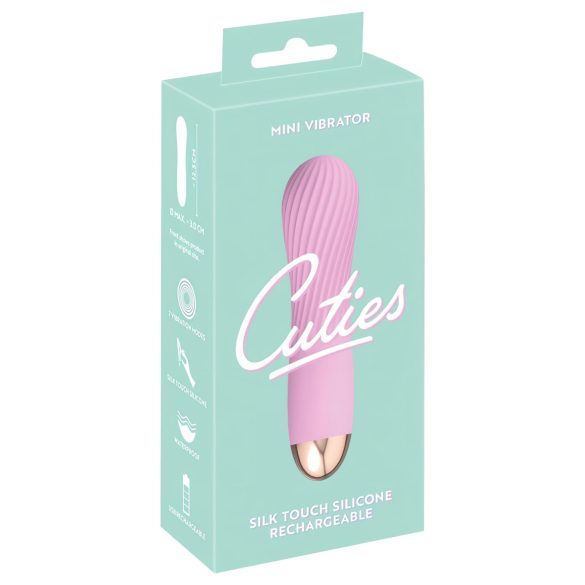 Cuties Mini - uppladdningsbar, vattentät spiralvibrator (rosa)