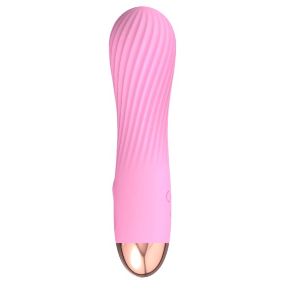Cuties Mini - vibrator spiralformad uppladdningsbar vattentät silikon rosa
