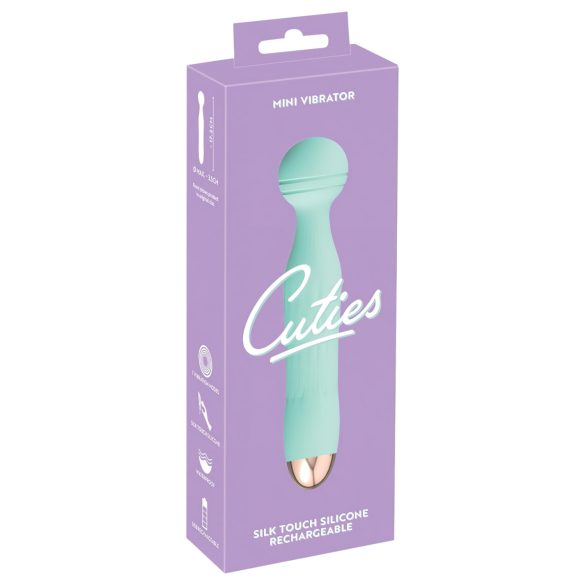 Cuties Mini Wand – vattentät, uppladdningsbar, masserande vibrator (grön)