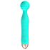 Cuties Mini Wand – vattentät, uppladdningsbar, masserande vibrator (grön)