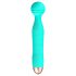 Cuties Mini Wand – vattentät, uppladdningsbar, masserande vibrator (grön)