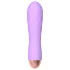 Cuties Mini - vibrator med galler - uppladdningsbar vattentät - lila