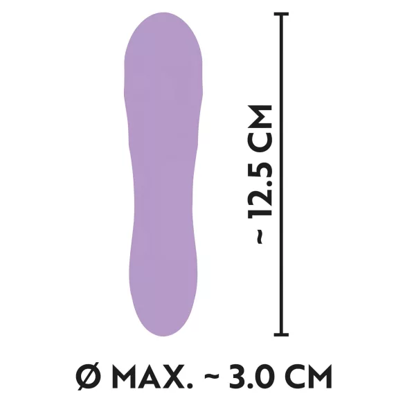 Cuties Mini - vibrator med galler - uppladdningsbar vattentät - lila