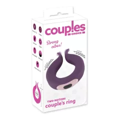   Couples Choice - penisring med två motorer - uppladdningsbar - lila