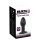 Black Velvet Twist - uppladdningsbar silikon analvibrator (svart)