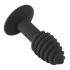Black Velvet Twist - uppladdningsbar silikon analvibrator (svart)