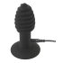 Black Velvet Twist - uppladdningsbar silikon analvibrator (svart)