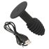 Black Velvet Twist - uppladdningsbar silikon analvibrator (svart)