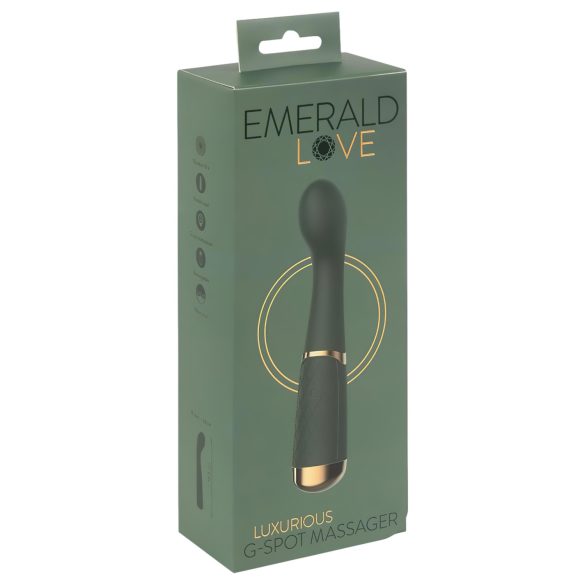 Emerald Love - Uppladdningsbar, vattentät G-punktsvibrator (grön)
