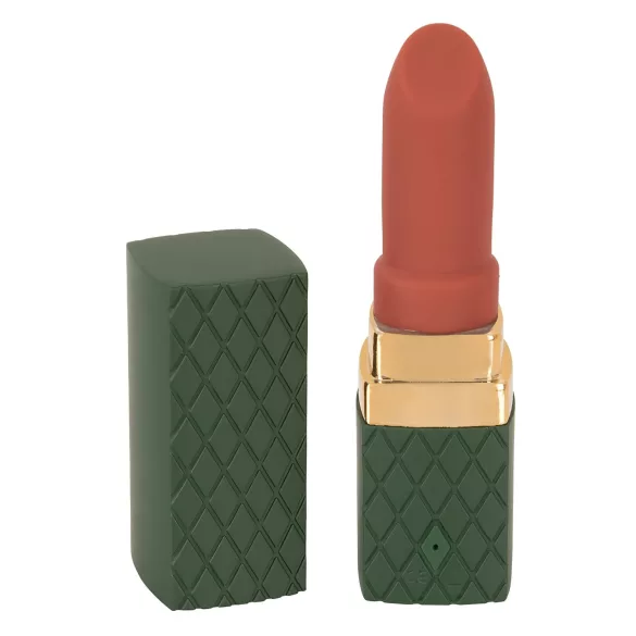 Emerald Love - uppladdningsbar, vattentät läppstiftsvibrator (röd)