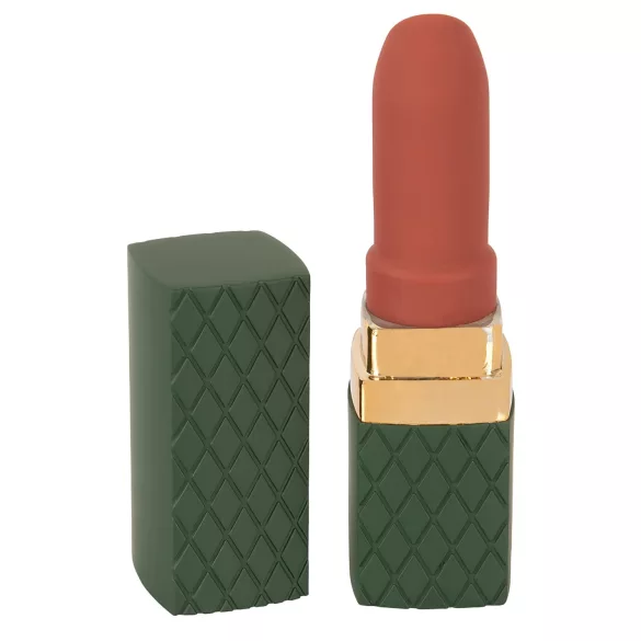 Emerald Love - uppladdningsbar, vattentät läppstiftsvibrator (röd)