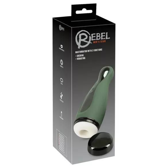 Rebel - Masturbator - Sug och vibration - Uppladdningsbar