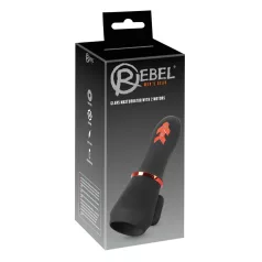 Rebel - penistoppvibrator med batteri och 2 motorer - svart