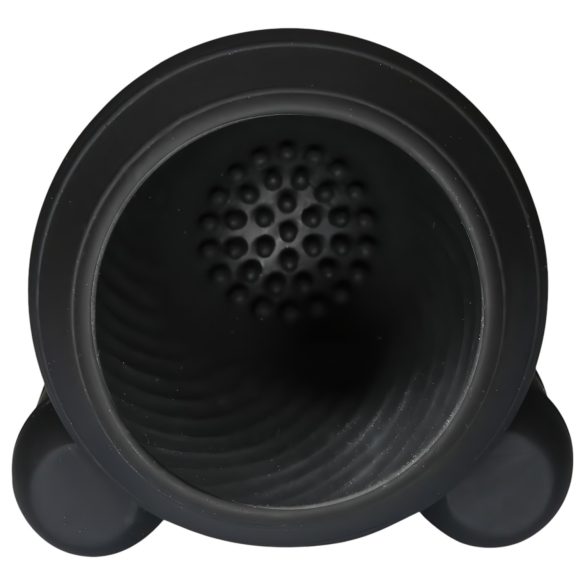 Rebel - penistoppvibrator med batteri och 2 motorer - svart