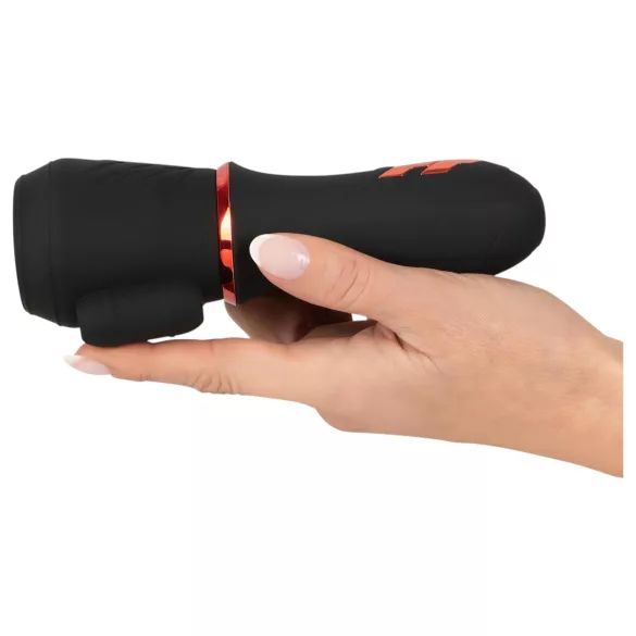 Rebel - penistoppvibrator med batteri och 2 motorer - svart