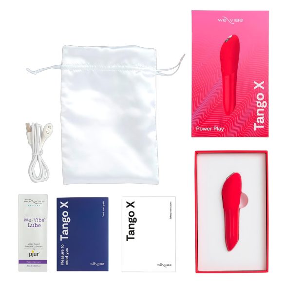 We-Vibe Tango X - uppladdningsbar stavvibrator - vattentät - korall