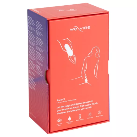 We‑Vibe Touch X - uppladdningsbar, vattentät klitorisvibrator (korall)
