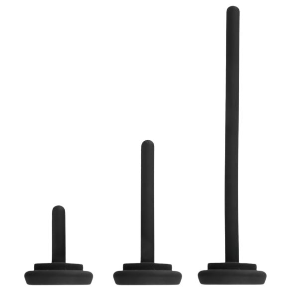 Rebel - penissvibrator med dilator - svart