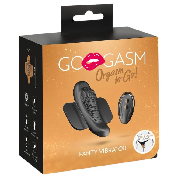 GoGasm Trosa - uppladdningsbar, trådlös klitorisstimulator (svart)