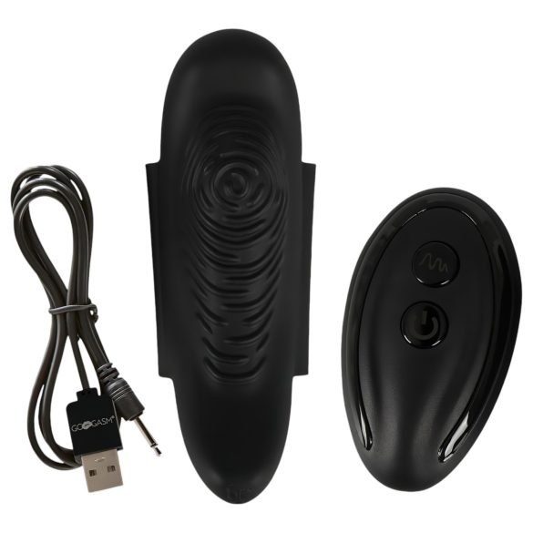 GoGasm Panty - trådlös klitorisstimulator vibrator - uppladdningsbar svart