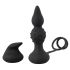 Rebel 2i1 - Trådlös analvibrator med penisring (svart)