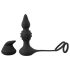 Rebel 2i1 - Trådlös analvibrator med penisring (svart)