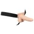 You2Toys Strap-on - ihålig, justerbar vibrator (natur)
