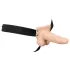 You2Toys - Strap-on dildo med vibrator - ihålig - natur