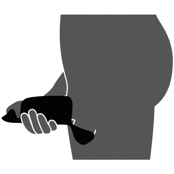 Rebel - penistoppvibrator med 3 motorer - svart