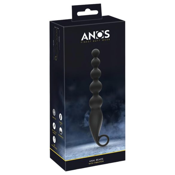 ANOS Analkulor - vibrerande pärlor (svart)