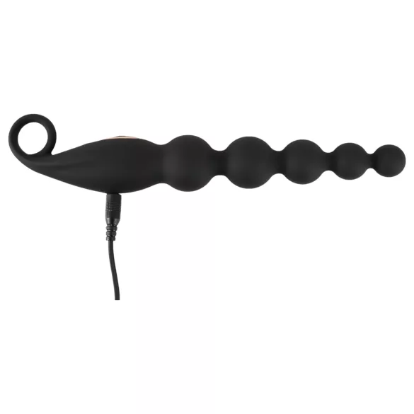 ANOS - analkulor med vibrator - svart