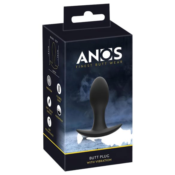 ANOS - laddningsbar, vattentät prostatavibrator (svart)